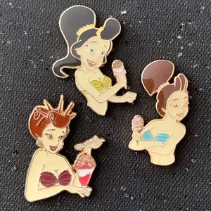 Mermaid Ice Cream Fantasy Pins